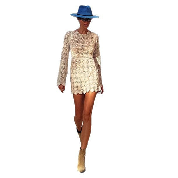Damen Elegant gehäkeltes Minikleid Echo Archiv