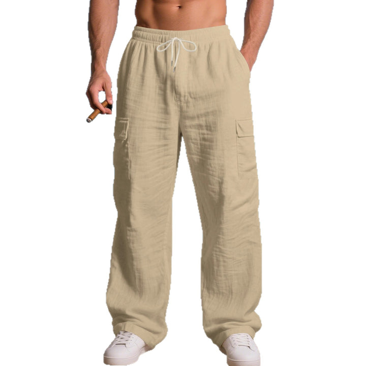 Herren entspannte Cargo-Hose mit elastischem Bund und praktischen Seitentaschen Echoarchiv