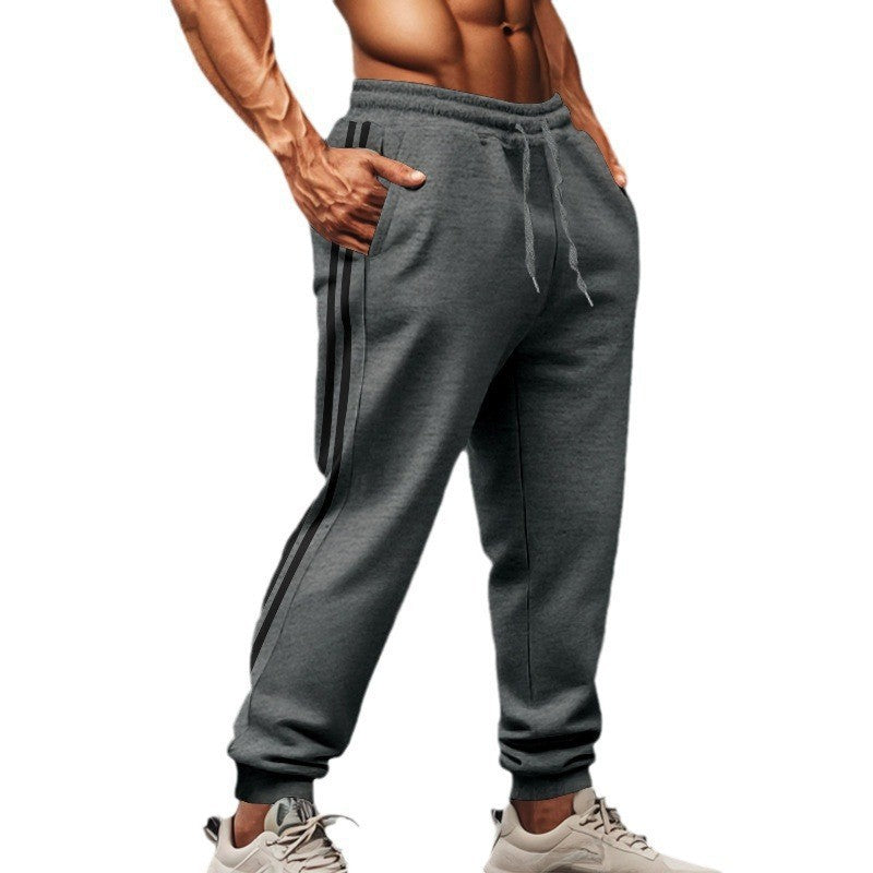Herren Sportliche Jogginghose mit elastischem Bund und stylischen seitlichen Streifen Echoarchiv