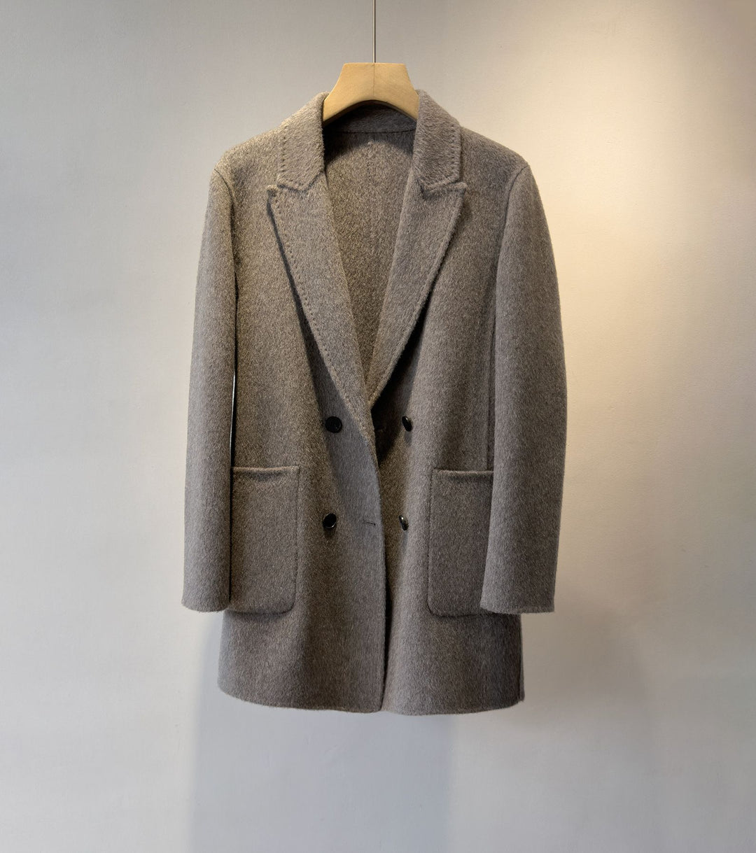 Damen Strukturierter Doppelreihiger Wollmischung Blazer – Valéne