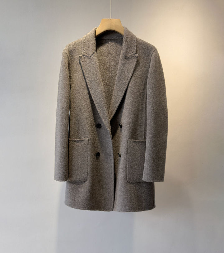 Damen Strukturierter Doppelreihiger Wollmischung Blazer – Valéne