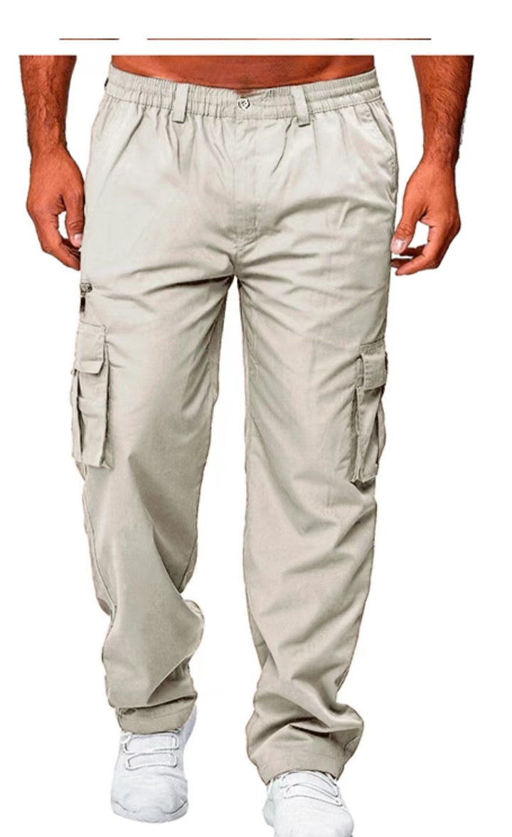 Herren Cargo-Hose mit multifunktionalen Taschen und elastischem Bund Echoarchiv