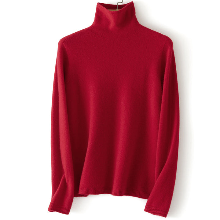 Damen Feinstrick Rollkragenpullover aus Kaschmirmischung leicht oversized Echoarchiv