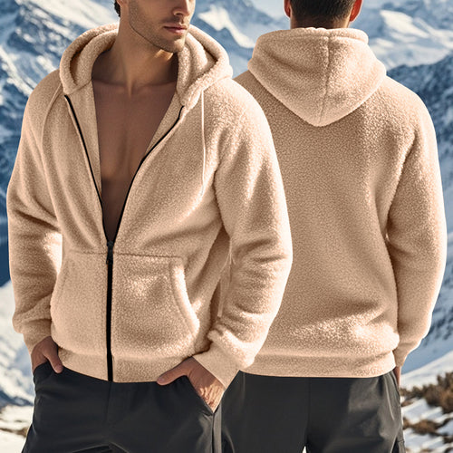 Herren Fleece-Outdoorjacke mit praktischem Reißverschluss Echoarchiv