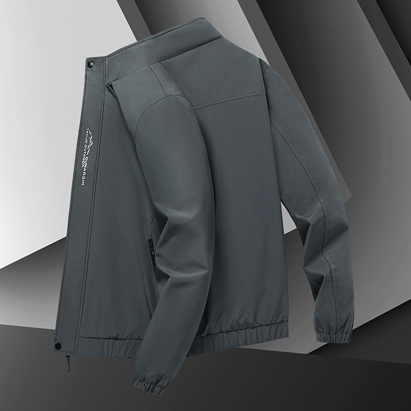 Leichte urbane Softshelljacke für Herren mit winddichter Membran und verdecktem Reißverschluss – Taviero