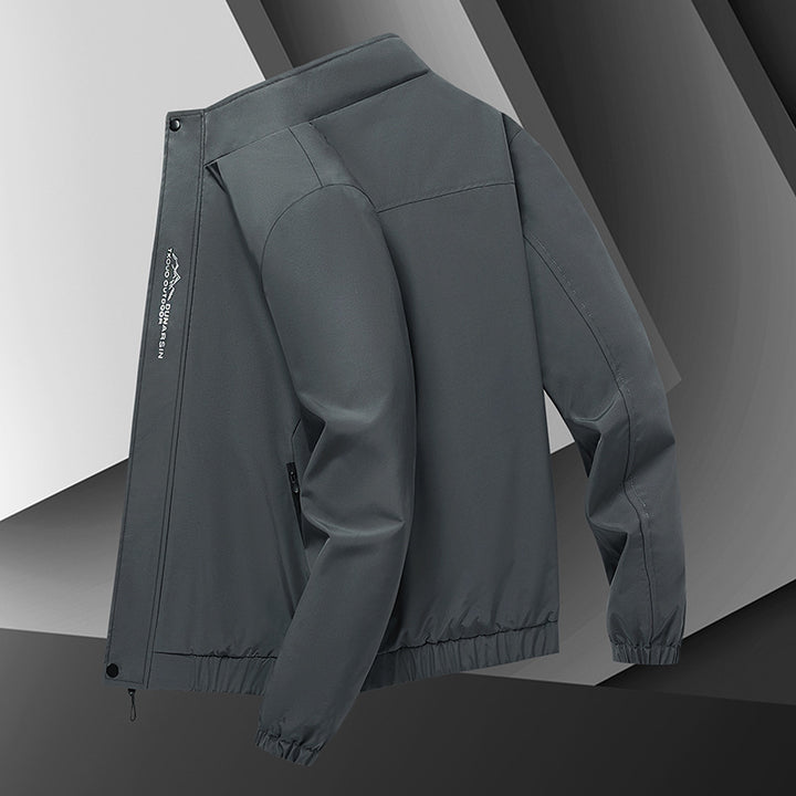 Leichte urbane Softshelljacke für Herren mit winddichter Membran und verdecktem Reißverschluss – Taviero