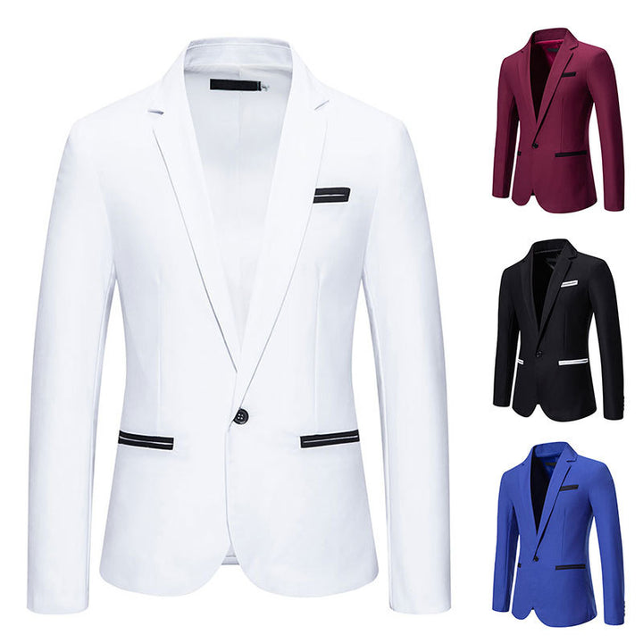 Herren eleganter Blazer mit modischem Schnitt und feinen Akzenten Echoarchiv