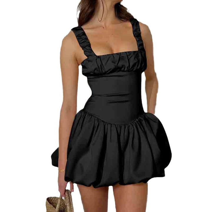 Damen Mini-Kleid mit voluminösem Rock und Rüschendetails Echo Archiv