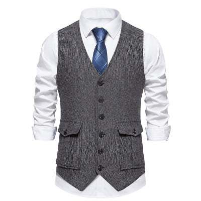 Herren elegante gesteppte Weste Echoarchiv