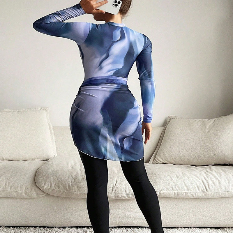 Damen Funktionskleid mit elegantem Wickeldesign Echo Archiv