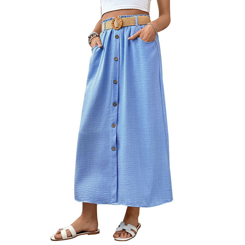 Damen Elegante Maxiröcke mit Knopfdetails Echo Archiv