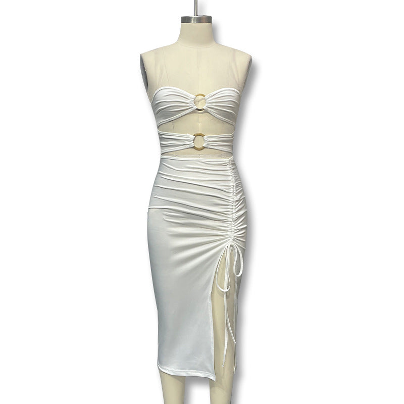 Damen Figurumspielendes Maxikleid mit Cut-Outs und hohem Schlitz Echo Archiv