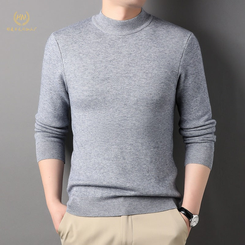 Herren Feiner Rollkragenpullover aus hochwertiger Baumwollmischung Echoarchiv