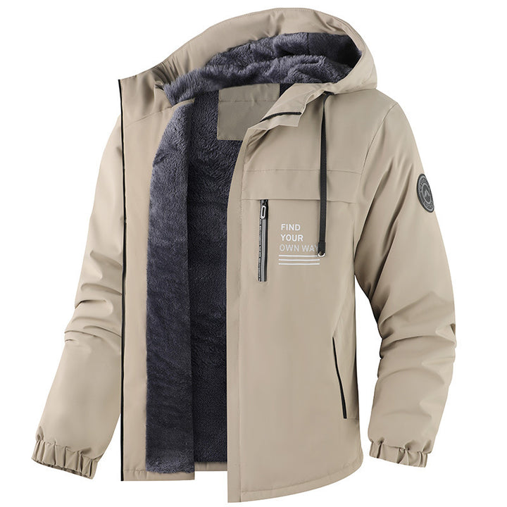 Herren Wetterfeste Übergangsjacke mit Fleece-Innenfutter Echo Archiv