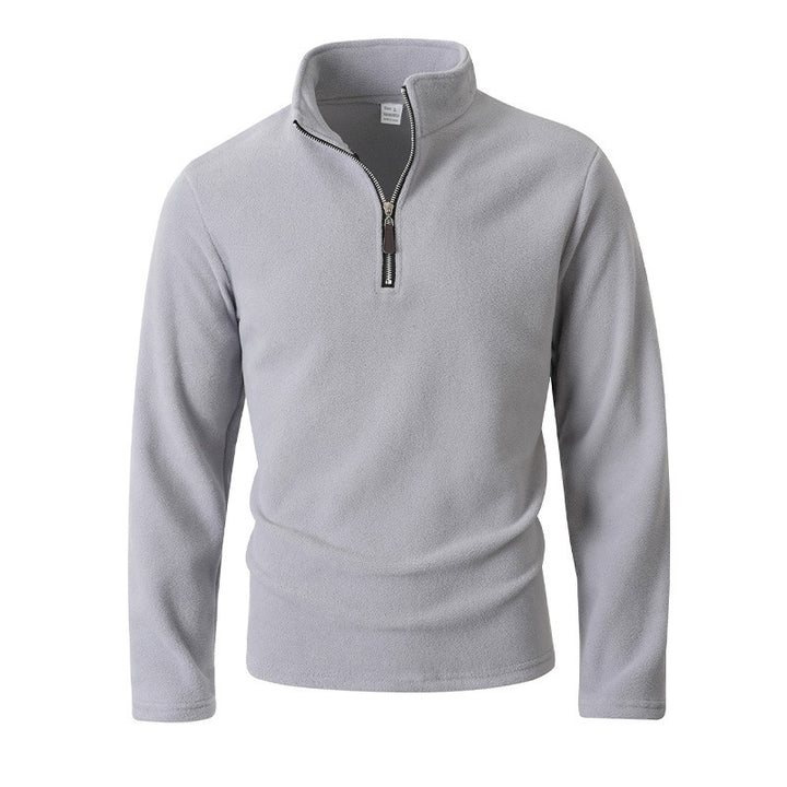 Herren Fleece Pullover mit Stehkragen Echoarchiv