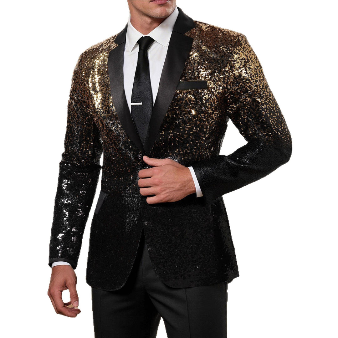 Herren glamouröser Pailletten Blazer Echoarchiv