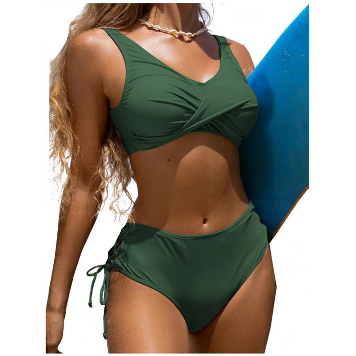 Damen Hochgeschnittener Bikini mit raffiniertem Wickeldetail Echo Archiv