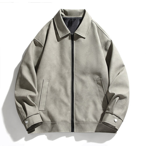 Herren lässige Oversized-Jacke mit praktischen Taschen Echoarchiv
