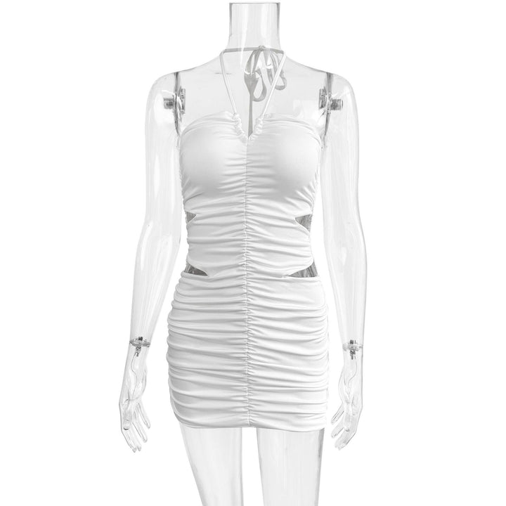 Damen Sexy Minikleid mit cut-out Details und gerafftem Design Echo Archiv
