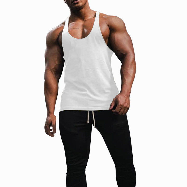 Herren Sporttanktop mit racerback Design und atmungsaktiver Baumwolle Echoarchiv