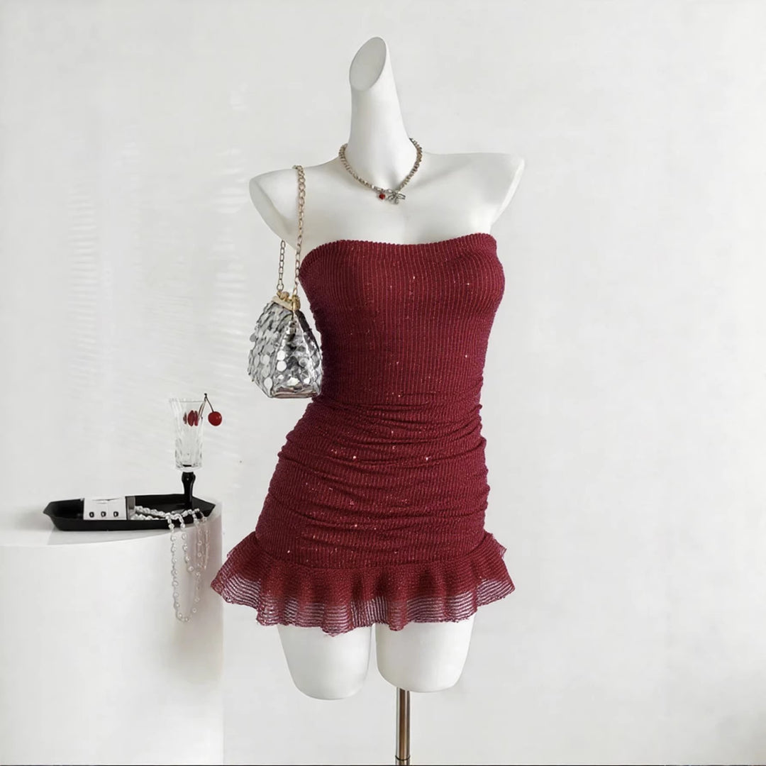 Damen Glamouröses Pailletten Kleid Echo Archiv