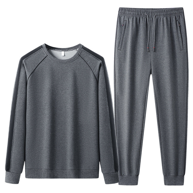 Herren Freizeit-Trainingsanzug-Set aus weichem Jersey mit Raglanärmeln & elastischem Kordelbund Echoarchiv