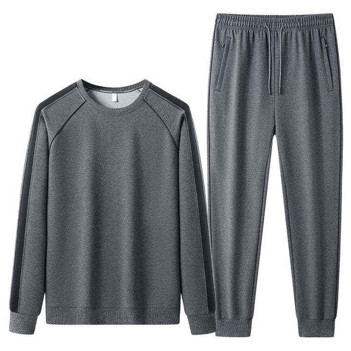 Herren Freizeit-Trainingsanzug-Set aus weichem Jersey mit Raglanärmeln & elastischem Kordelbund Echoarchiv