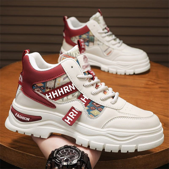 Herren Plateau-Sneaker mit Ethno-Gewebeeinsätzen Echoarhiv