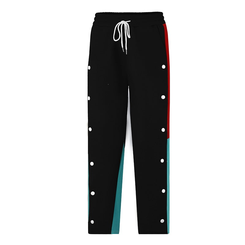 Herren Sportliche Freizeithose mit Knöpfen und elastischem Bund Echo Archiv