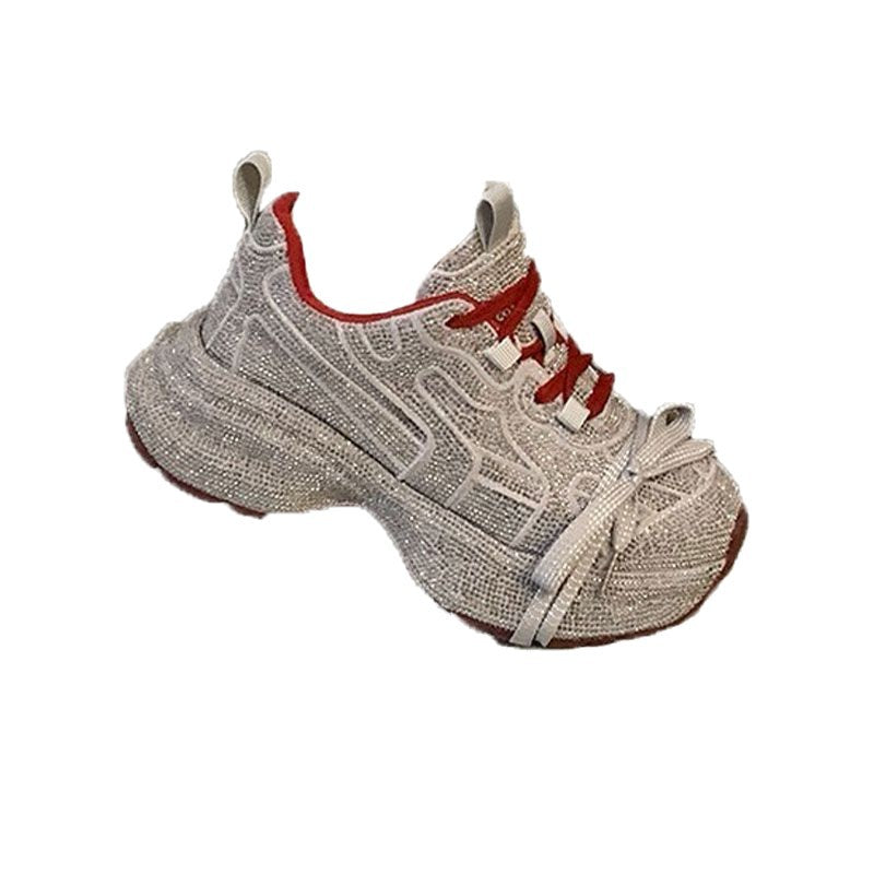 Damen Statement‑Sneaker mit strukturiertem Netz‑Mesh, überhöhter Plateau‑Sohle und gepolstertem Komfortfutter Echo Archiv