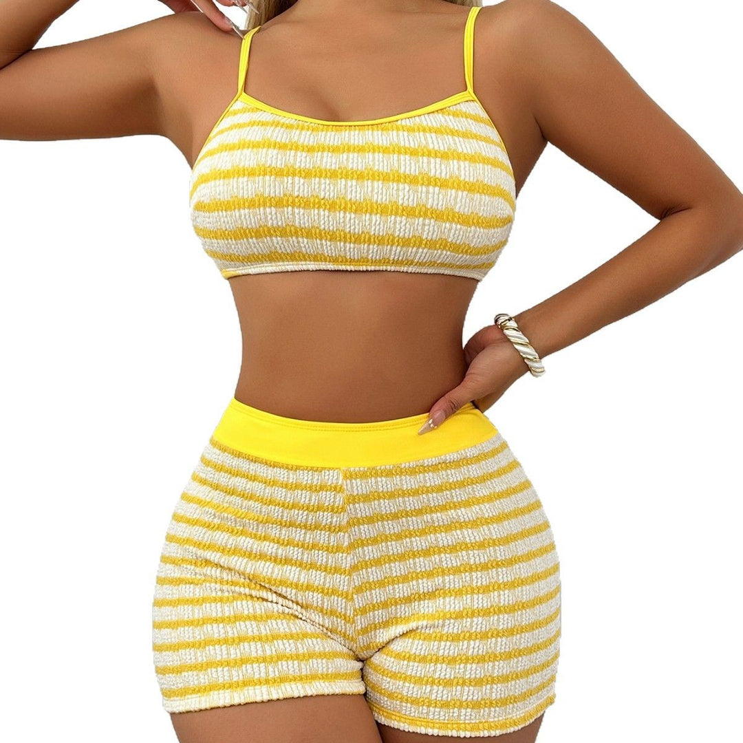 Damen Cropped Top und Shorts Set Echo Archiv