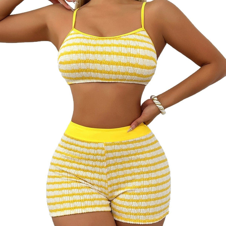 Damen Cropped Top und Shorts Set Echo Archiv