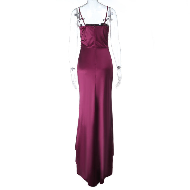 Damen Maxikleid mit raffinierten Falten und charmanten Spaghettiträgern Echo Archiv