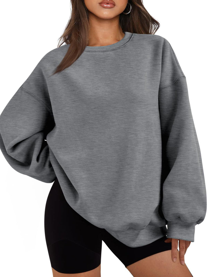 Damen nan Boxy-Crewneck-Sweat mit extraweiter Passform, Raglanärmeln und weichem Fleece-Innenfutter Echo Archiv