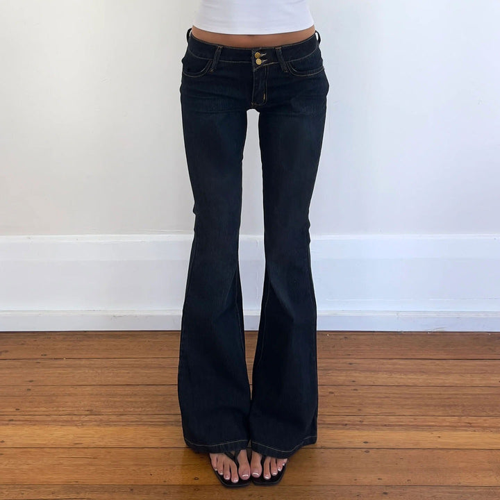 Damen Bootcut Jeans mit hohem Taillenbund und eleganter Nahtführung Echo Archiv