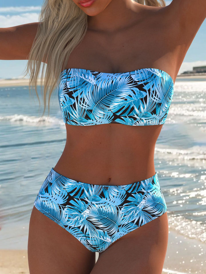 Damen Balconette Bikini mit floralem Design und verstellbaren Trägern Echo Archiv