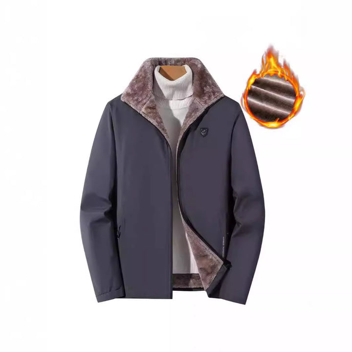 Herren Thermo-Softshelljacke mit durchgehendem Reißverschluss und Teddy-Innenfutter Echoarchiv