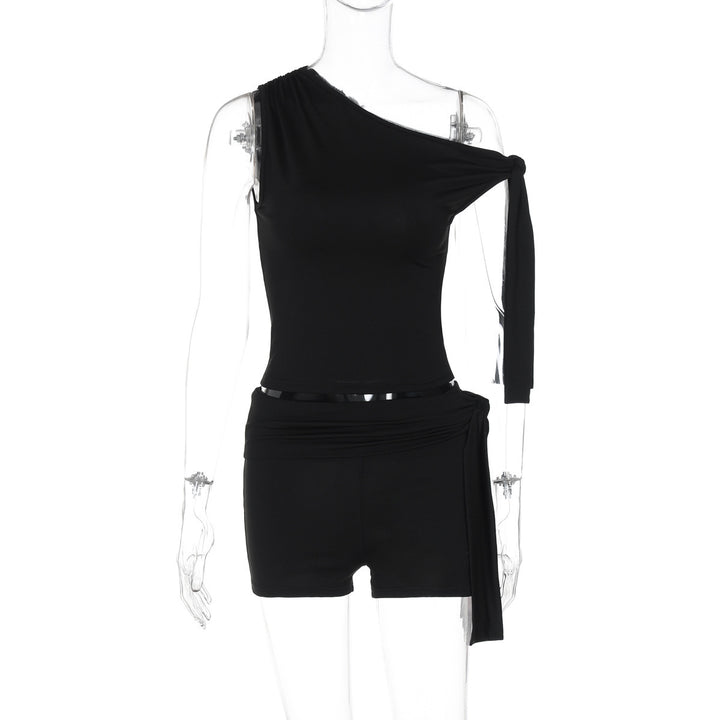 Damen Modisches Oberteil mit asymmetrischem Schnitt und Chiffon-Material Echo Archiv