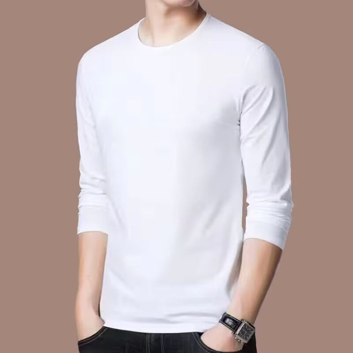 Herren Langarmshirt mit eleganter Textur Echoarchiv