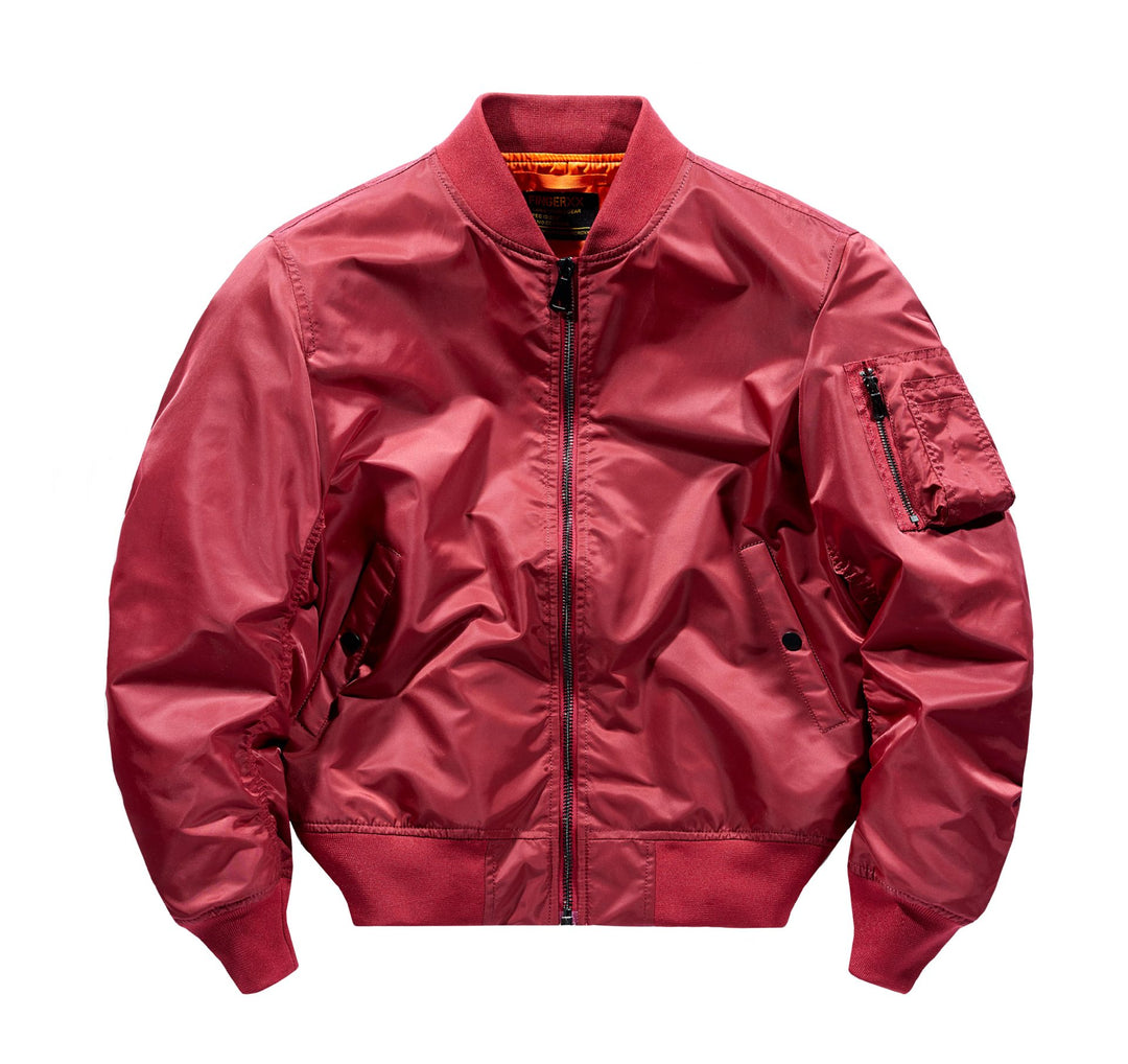 Herren  leichte isolierte Flug-Bomberjacke mit Utility-Tasche am Arm und Druckknopf-Eingangshandtaschen Echo Archiv