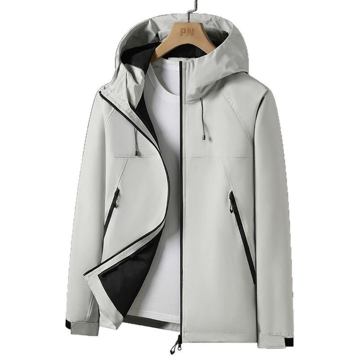 Herren Atmungsaktive Wetterjacke mit verstellbarer Kapuze Echoarchiv