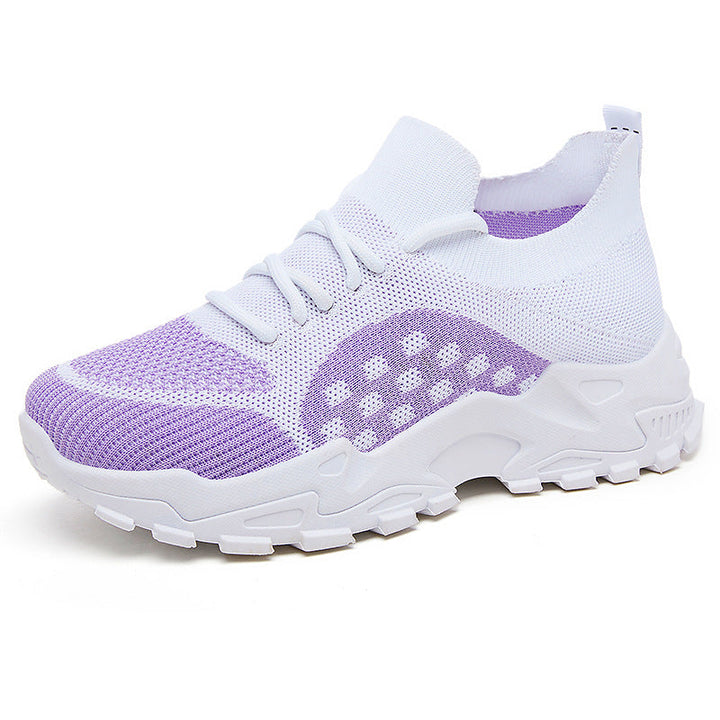 Damen Sportliche Sneaker mit atmungsaktiver Strickoberfläche und flexibler Sohle Echo Archiv