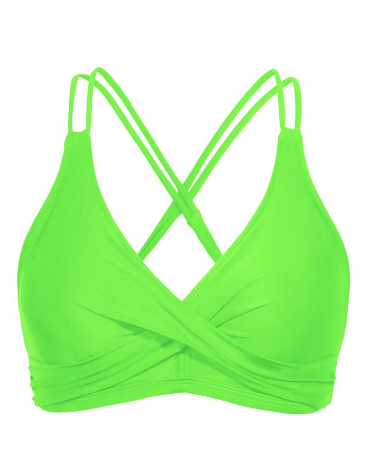 Damen Sportliches Bikinioberteil mit raffiniertem Wickeldesign Echo Archiv