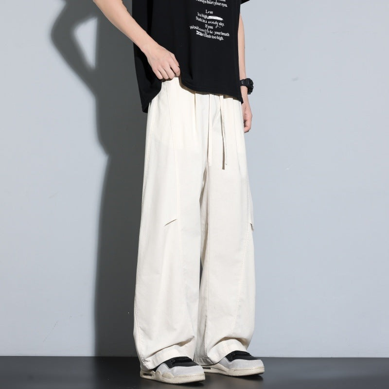 Damen Weite Lagen-Loungehose mit Cargo-Details & elastischem Tunnelzug Echoarchiv