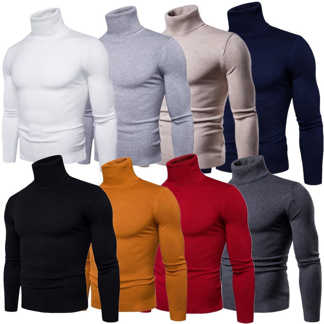 Herren Rollkragenpullover aus weichem Strick Echoarchiv