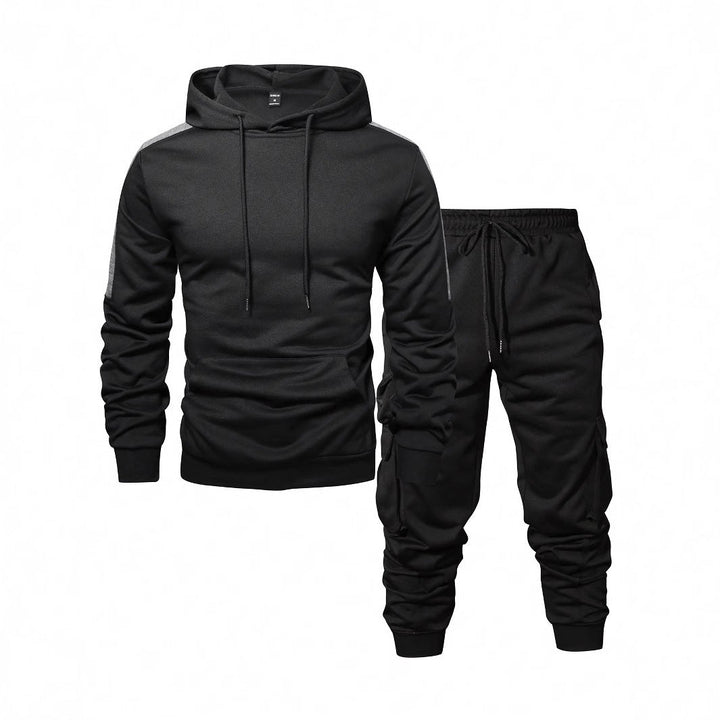 Herren Komfortables Hoodie- und Jogginghosen-Set mit praktischen Taschen Echoarchiv