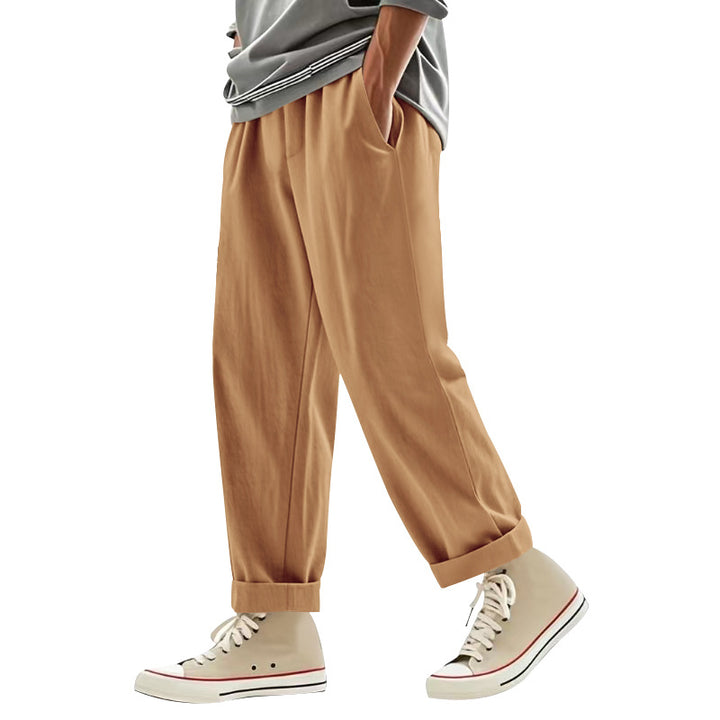 Herren lässige Relaxed-Fit Freizeithose mit elastischem Bund und praktischen Taschen Echoarchiv