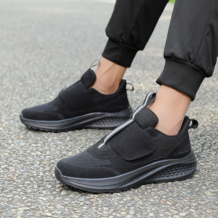 Herren nan urbaner Slip-On-Sneaker mit Klett-Frontverschluss, elastischem Zugsystem und mehrschichtiger Dämpfung Echo Archiv