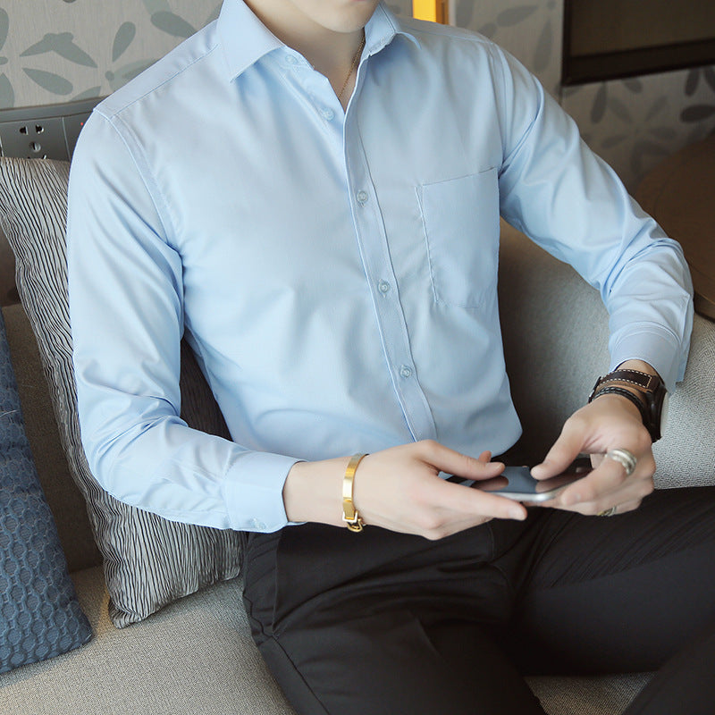 Herren elegantes Longsleeve-Hemd mit modernen Details und komfortablem Schnitt Echoarchiv