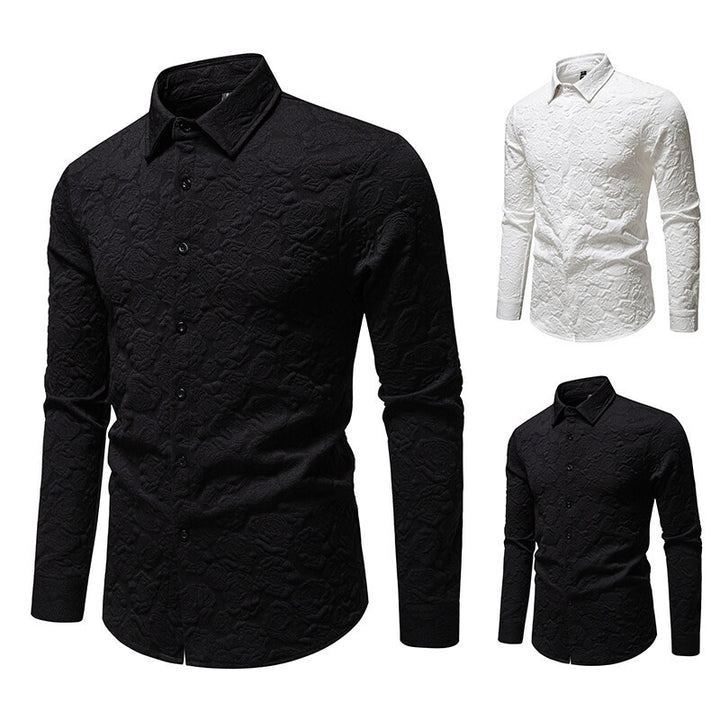 Herren Hemd mit strukturiertem Design Echoarchiv